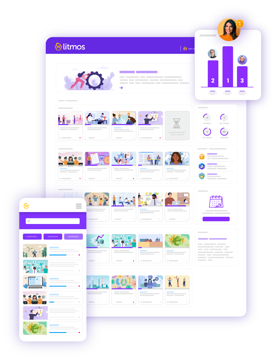 Litmos course UI